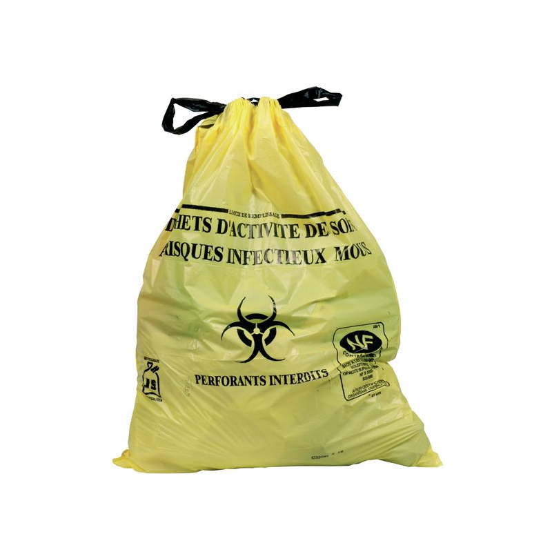 Sacs poubelles DASRI pour déchets infectieux
