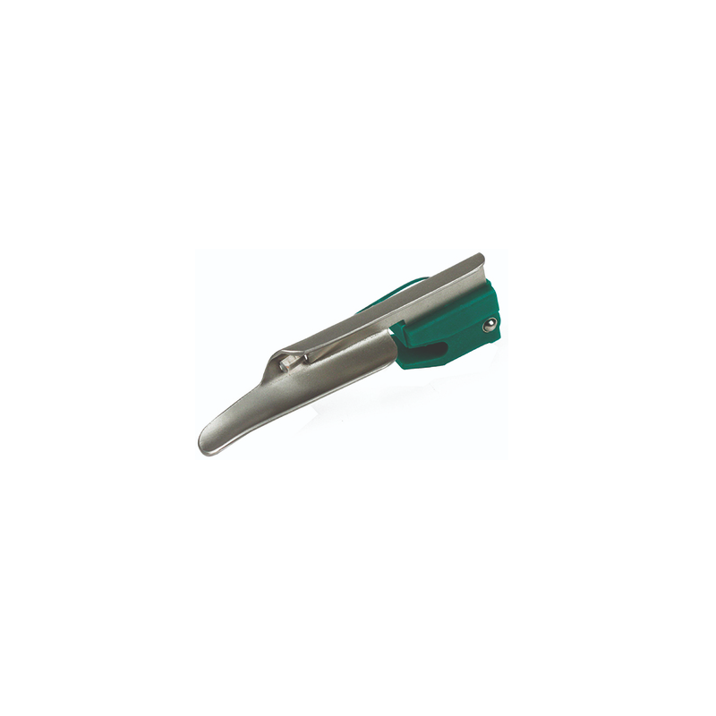 Lame usage unique en métal pour laryngoscope fibre optique