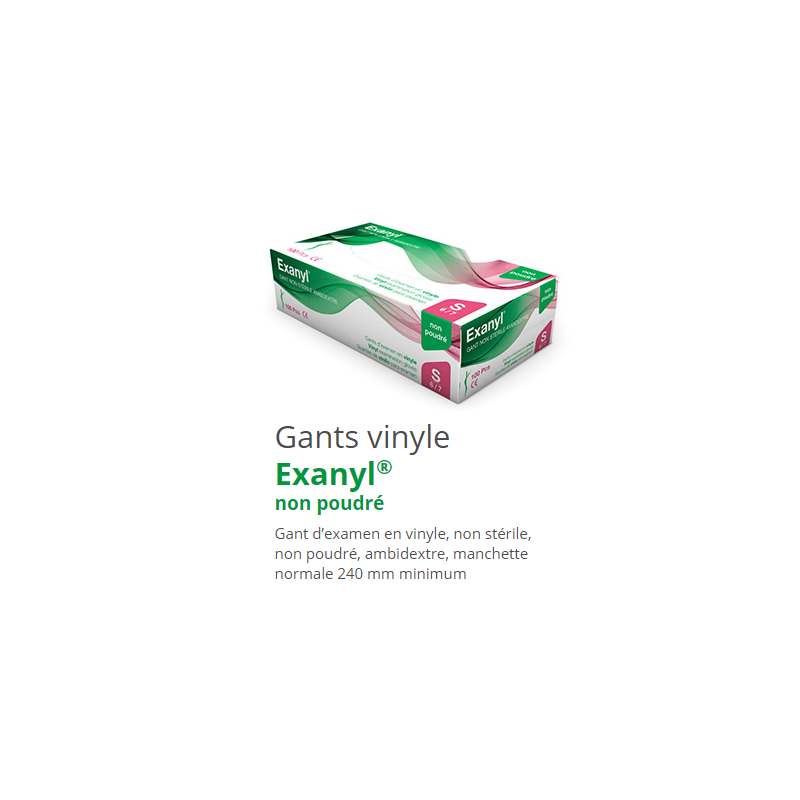 Gants vinyle Exanyl® non poudré