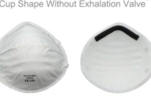 Masque FFP3 NR, DISPOSABLE PROTECTIVE MASK, CUP SHAPE, WITH FILTER.