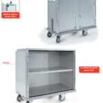 CHARIOT POUR LE TRANSPORT DU LINGE PROPRE
